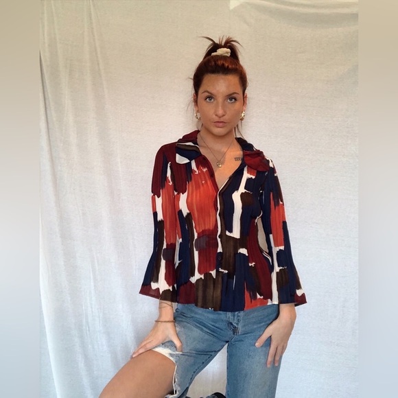 Tops - Color Block Blouse